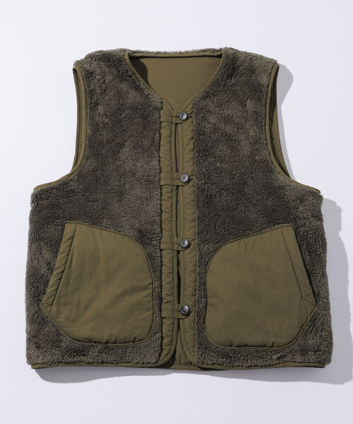 XLARGE×PENFIELD/未使用近 リバーシブルボアベスト ターコイズM XLARGE×PENFIELD/未使用近 リバーシブルボアベスト ターコイズ M