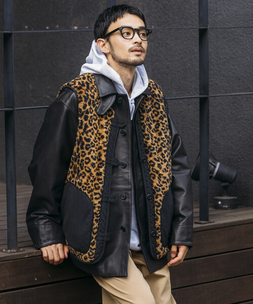 セール】リラックスフィット リバーシブル ボアベスト/ミリタリー