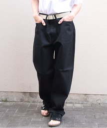 STEPS（ステップス）の「Sanca/サンカ　ブラックデニム5Pワイドフィット　BLACK DENIM 5P WIDE FIT（メンズ）（デニムパンツ）」