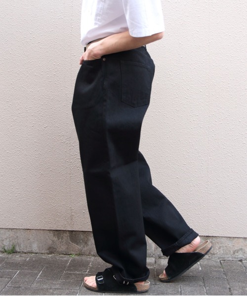 STEPS(ステップス)の「Sanca/サンカ ブラックデニム5Pワイドフィット BLACK DENIM 5P WIDE FIT(メンズ)(デニムパンツ・メンズ・ブラック・1/2/3)」の5枚目の写真