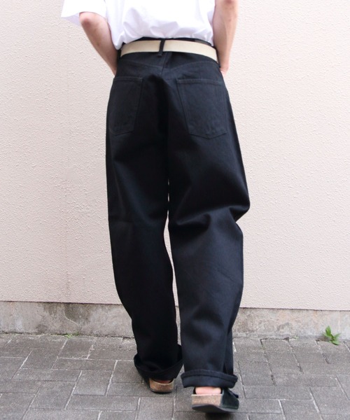 STEPS(ステップス)の「Sanca/サンカ ブラックデニム5Pワイドフィット BLACK DENIM 5P WIDE FIT(メンズ)(デニムパンツ・メンズ・ブラック・1/2/3)」の6枚目の写真