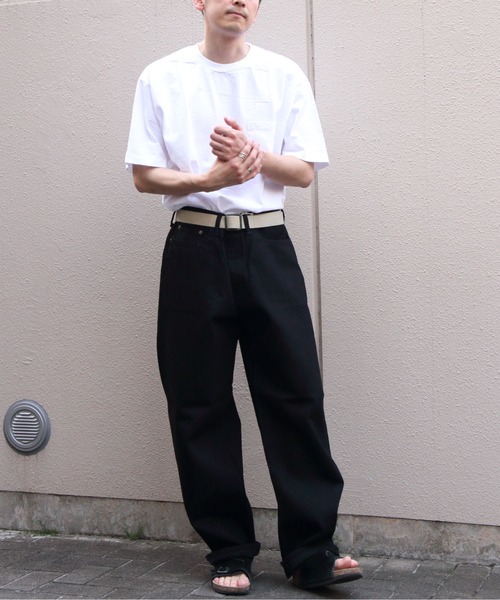 STEPS(ステップス)の「Sanca/サンカ ブラックデニム5Pワイドフィット BLACK DENIM 5P WIDE FIT(メンズ)(デニムパンツ・メンズ・ブラック・1/2/3)」の7枚目の写真