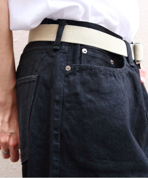 STEPS(ステップス)の「Sanca/サンカ ブラックデニム5Pワイドフィット BLACK DENIM 5P WIDE FIT(メンズ)(デニムパンツ・メンズ・ブラック・1/2/3)」の2枚目の写真