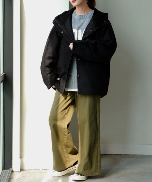 HUG.U(ハグユー)の「シャギードルマンZIPアウター(その他アウター・レディース・ブラック/ダークブラウン/ダークグレー・FREE)」の16枚目の写真