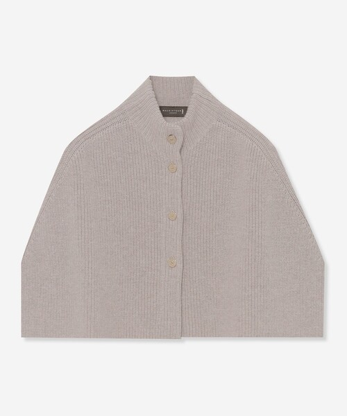 MACKINTOSH LONDON（マッキントッシュ ロンドン）の「ウールニットケープ（ニット/セーター・レディース・ブラック/グレー系その他・FREE）」の2枚目の写真