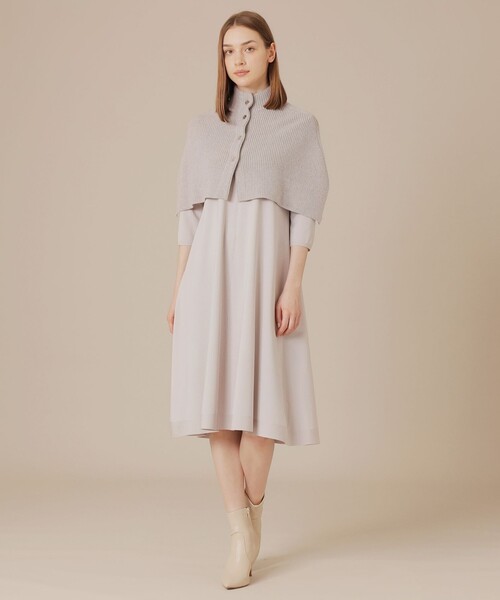 MACKINTOSH LONDON（マッキントッシュ ロンドン）の「ウールニットケープ（ニット/セーター・レディース・ブラック/グレー系その他・FREE）」の10枚目の写真