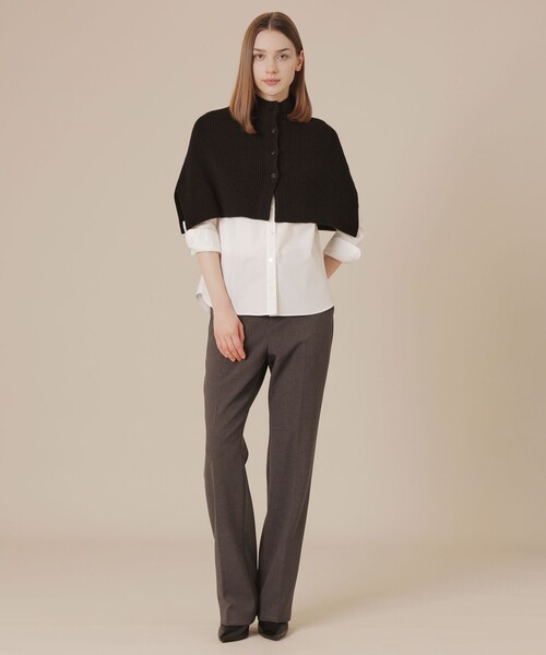 MACKINTOSH LONDON（マッキントッシュ ロンドン）の「ウールニットケープ（ニット/セーター・レディース・ブラック/グレー系その他・FREE）」の9枚目の写真