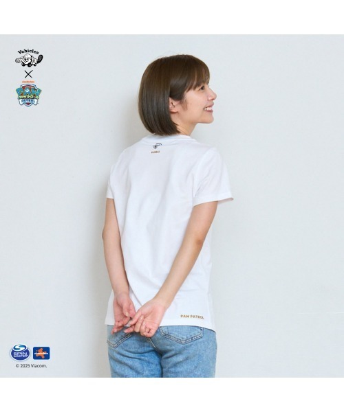 Vehicles(ビークルズ)の「パウパトロール 子供服 グラフィック半袖Tシャツラブルホワイト ラブル(Tシャツ/カットソー・レディース・ブラック/ホワイト・womens free/MEDIUM/LARGE)」の5枚目の写真