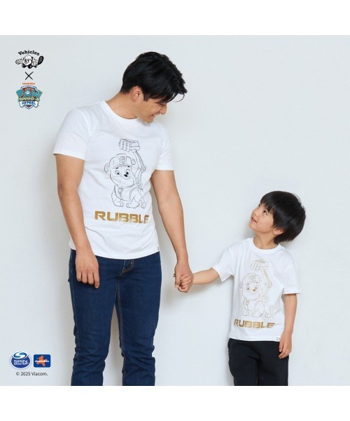 Vehicles(ビークルズ)の「パウパトロール 子供服 グラフィック半袖Tシャツラブルホワイト ラブル(Tシャツ/カットソー・レディース・ブラック/ホワイト・womens free/MEDIUM/LARGE)」の6枚目の写真