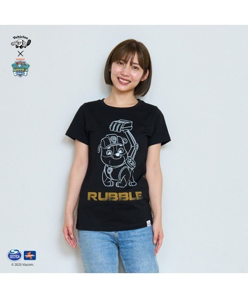 Vehicles(ビークルズ)の「パウパトロール 子供服 グラフィック半袖Tシャツラブルホワイト ラブル(Tシャツ/カットソー・レディース・ブラック/ホワイト・womens free/MEDIUM/LARGE)」の8枚目の写真