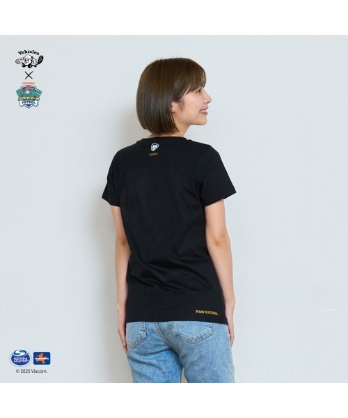 Vehicles(ビークルズ)の「パウパトロール 子供服 グラフィック半袖Tシャツラブルホワイト ラブル(Tシャツ/カットソー・レディース・ブラック/ホワイト・womens free/MEDIUM/LARGE)」の9枚目の写真