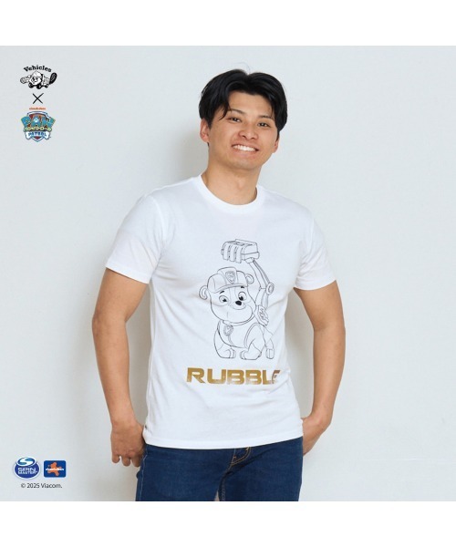 Vehicles(ビークルズ)の「パウパトロール 子供服 グラフィック半袖Tシャツラブルホワイト ラブル(Tシャツ/カットソー・レディース・ブラック/ホワイト・womens free/MEDIUM/LARGE)」の10枚目の写真