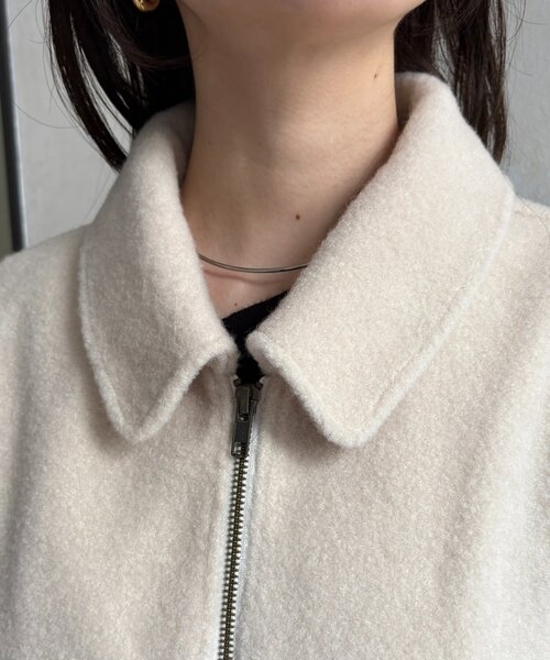 Thevon（ゼボン）の「ステンカラーブークレブルゾン（ブルゾン・レディース・ブラウン/アイボリー・FREE）」の17枚目の写真