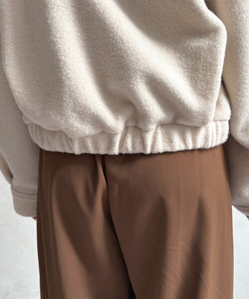 Thevon（ゼボン）の「ステンカラーブークレブルゾン（ブルゾン・レディース・ブラウン/アイボリー・FREE）」の18枚目の写真
