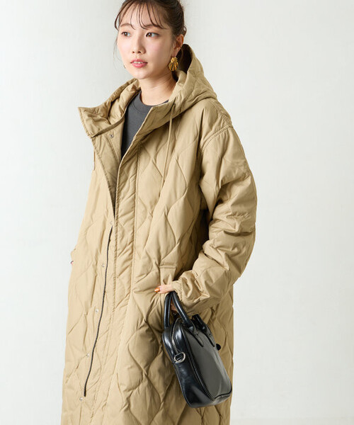 FREAK'S STORE キルト ライナー フード ロングコート FREAK'S STORE