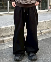 Chikashitsu + | 【Chikashitsu +】back button straight sweat pants / 【チカシツプラス】バックボタンストレートスウェットパンツ(スウェットパンツ)
