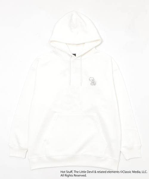 WEGO(ウィゴー)の「∴WEGO/【HOTSTUFF】グラフィックプルパーカー(パーカー・メンズ・スミクロ/ホワイト・MEDIUM/LARGE)」の12枚目の写真