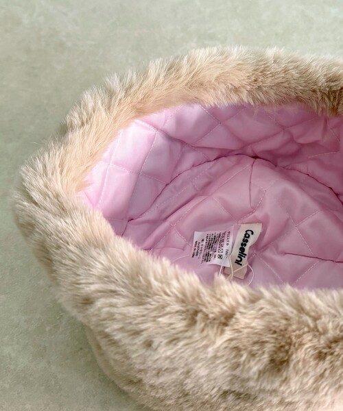 fredy emue(フレディエミュ)の「【CASSELINI/キャセリーニ】ファーロシア帽(ハット・レディース・ベージュ/チャコールグレー・FREE)」の6枚目の写真