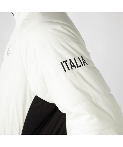 Kappa(カッパ)の「Kappa カッパ エアロゲル 中綿入り 配色切替 軽量 保温 ストレッチ フルジップ トラックジャケット(ダウンジャケット/コート・メンズ・ホワイト/ブラック・LL/M/L)」の15枚目の写真