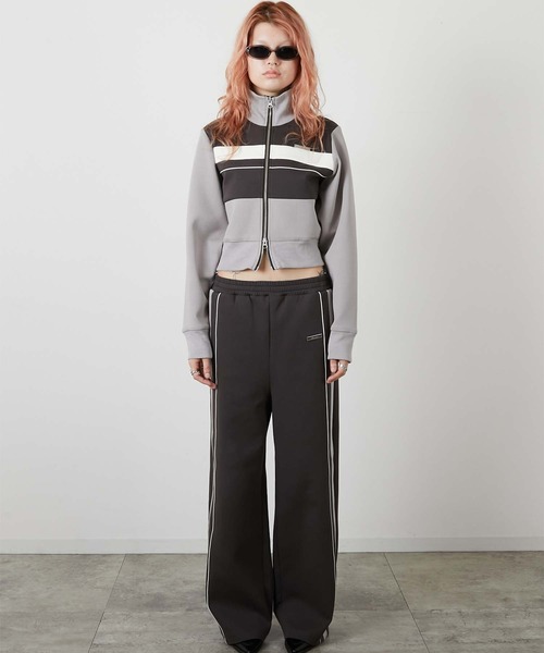 led.tokyo（レッドトウキョウ）の「【led.tokyo】LD TRACK PANTS/トラックパンツ（その他パンツ・レディース・グレー/ブラック・FREE）」の2枚目の写真