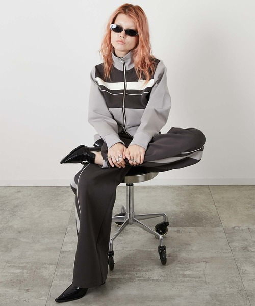 led.tokyo（レッドトウキョウ）の「【led.tokyo】LD TRACK PANTS/トラックパンツ（その他パンツ・レディース・グレー/ブラック・FREE）」の22枚目の写真