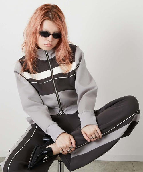 led.tokyo（レッドトウキョウ）の「【led.tokyo】LD TRACK PANTS/トラックパンツ（その他パンツ・レディース・グレー/ブラック・FREE）」の5枚目の写真