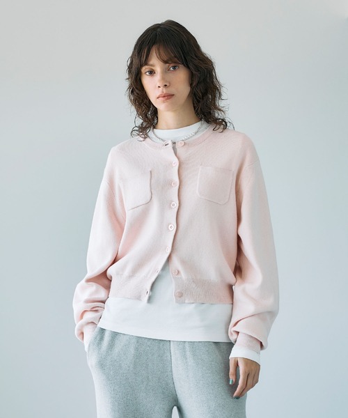 N.O.R.C（ノーク）の「コットンカシミヤニットカーディガン（カーディガン/ボレロ・レディース・ライトグレー/レッド/ピンク/ブラック/ブルー・フリー）」の16枚目の写真