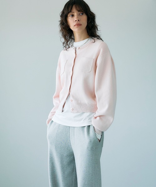 N.O.R.C（ノーク）の「コットンカシミヤニットカーディガン（カーディガン/ボレロ・レディース・ライトグレー/レッド/ピンク/ブラック/ブルー・フリー）」の18枚目の写真