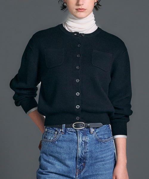 N.O.R.C（ノーク）の「コットンカシミヤニットカーディガン（カーディガン/ボレロ・レディース・ライトグレー/レッド/ピンク/ブラック/ブルー・フリー）」の13枚目の写真