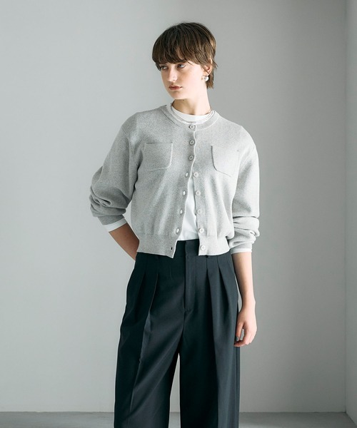 美品 N.O.R.C norc ノーク グレー スーパーキッドモヘアカーディガン 美品 N.O.R.C norc ノーク グレー スーパーキッドモヘアカーディガン