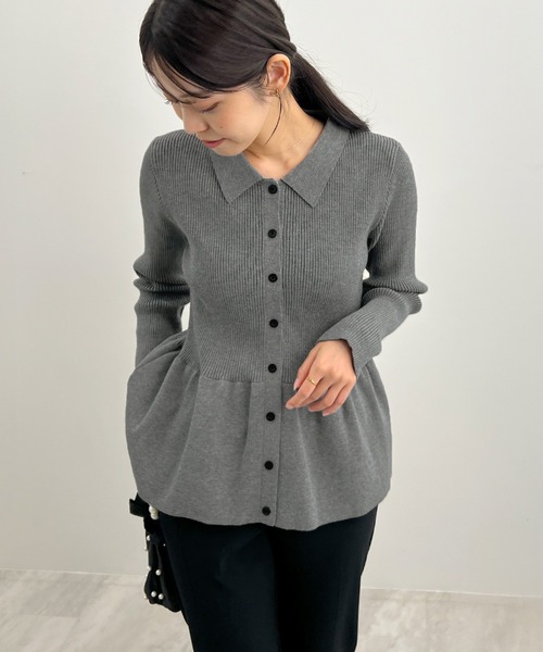 希少✨未使用級✨ENFOLD ペプラム アシンメトリー ニット ウール セーター 希少✨未使用級✨ENFOLD ペプラム アシンメトリー ニット ウール