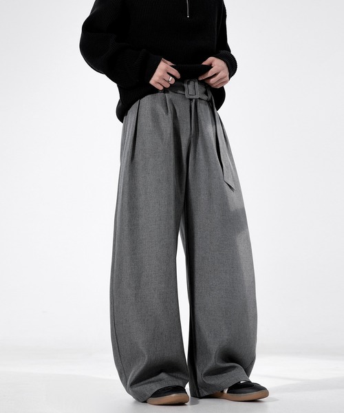 セール】SABRINA ダブルフェイスツイード ベルテッド タック バレル