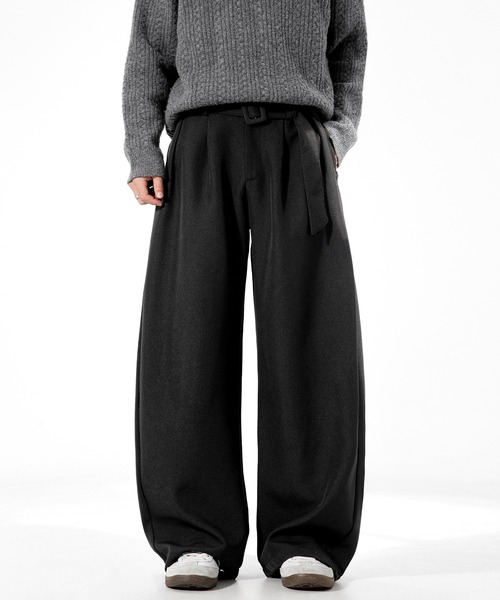 セール】SABRINA ダブルフェイスツイード ベルテッド タック バレル