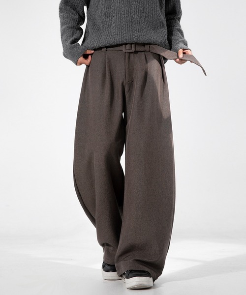 セール】SABRINA ダブルフェイスツイード ベルテッド タック バレル