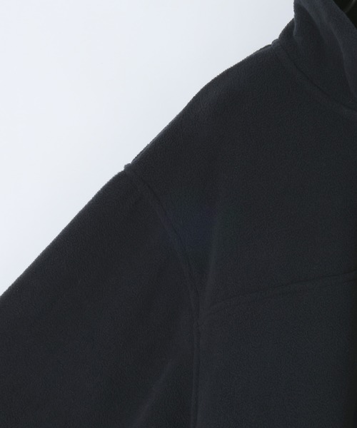 JEANASIS（ジーナシス）の「フリースZIPチュニック/603874（チュニック・レディース・ネイビー/グレー・FREE）」の4枚目の写真