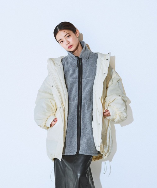 JEANASIS（ジーナシス）の「フリースZIPチュニック/603874（チュニック・レディース・ネイビー/グレー・FREE）」の19枚目の写真