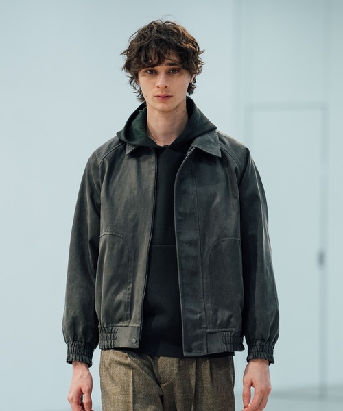 CITY TOKYO（シティトウキョウ）の「【CITY TOKYO/シティートーキョー】Joint knit フ-ディー（パーカー・メンズ・ブラック/ダークグリーン・1/2）」の13枚目の写真