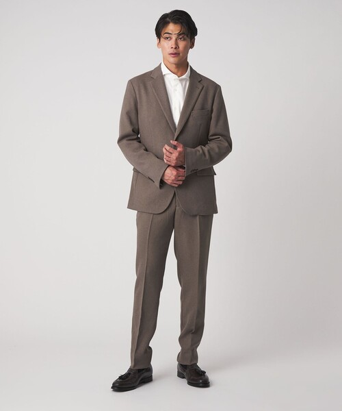 A DAY IN THE LIFE UNITED ARROWS（アデイインザライフユナイテッドアローズ）の「ウールライク バスケット 2ボタンジャケット-セットアップ対応・ウォッシャブル-＜A DAY IN THE LIFE＞（テーラードジャケット・メンズ・ダークグレー/ネイビー/ベージュ・XL/S/M/L）」の5枚目の写真
