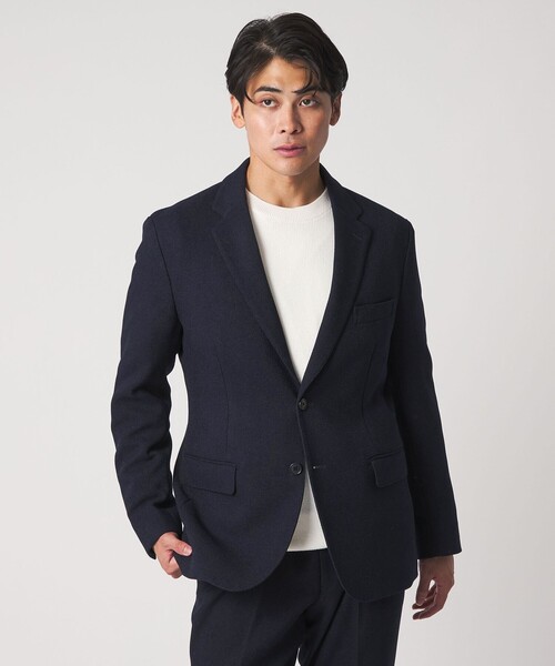 A DAY IN THE LIFE UNITED ARROWS（アデイインザライフユナイテッドアローズ）の「ウールライク バスケット 2ボタンジャケット-セットアップ対応・ウォッシャブル-＜A DAY IN THE LIFE＞（テーラードジャケット・メンズ・ダークグレー/ネイビー/ベージュ・XL/S/M/L）」の7枚目の写真