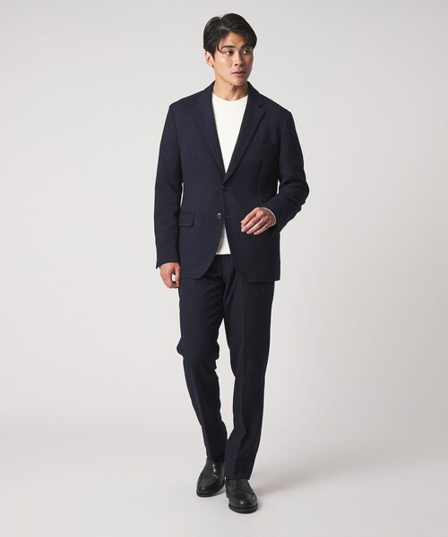 A DAY IN THE LIFE UNITED ARROWS（アデイインザライフユナイテッドアローズ）の「ウールライク バスケット 2ボタンジャケット-セットアップ対応・ウォッシャブル-＜A DAY IN THE LIFE＞（テーラードジャケット・メンズ・ダークグレー/ネイビー/ベージュ・XL/S/M/L）」の9枚目の写真