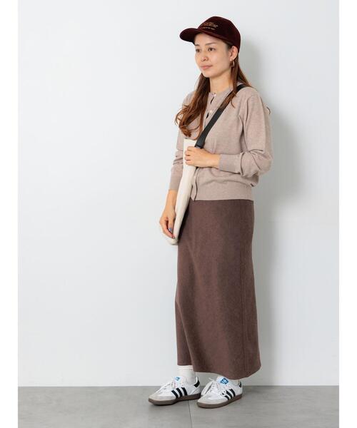 Lugnoncure（ルノンキュール）の「もちもちクルーネックカーディガン（カーディガン/ボレロ・レディース・ブラック/ブルー/ベージュ/レッド・F）」の12枚目の写真