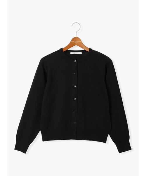 Lugnoncure（ルノンキュール）の「もちもちクルーネックカーディガン（カーディガン/ボレロ・レディース・ブラック/ブルー/ベージュ/レッド・F）」の14枚目の写真