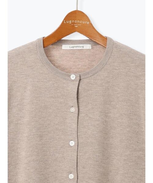 Lugnoncure（ルノンキュール）の「もちもちクルーネックカーディガン（カーディガン/ボレロ・レディース・ブラック/ブルー/ベージュ/レッド・F）」の19枚目の写真