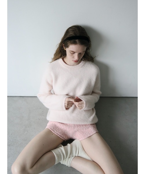miies miim(ミーエスミーム)の「angora over knit(ニット/セーター・レディース・グレー/PINK・FREE)」の22枚目の写真
