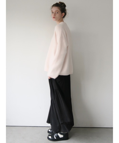miies miim(ミーエスミーム)の「angora over knit(ニット/セーター・レディース・グレー/PINK・FREE)」の7枚目の写真