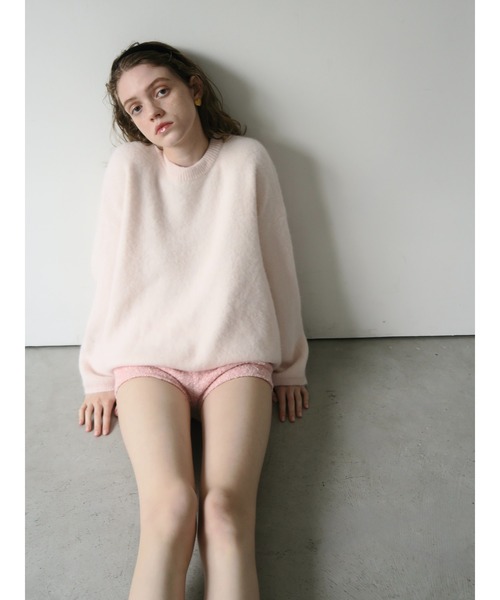 miies miim(ミーエスミーム)の「angora over knit(ニット/セーター・レディース・グレー/PINK・FREE)」の20枚目の写真