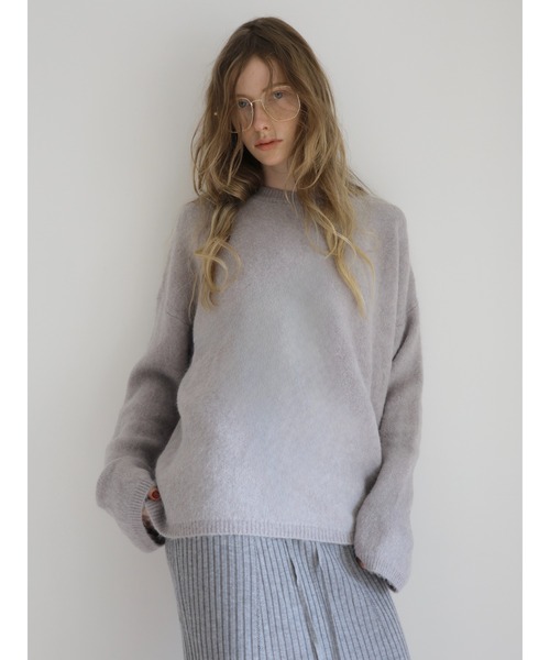 miies miim(ミーエスミーム)の「angora over knit(ニット/セーター・レディース・グレー/PINK・FREE)」の9枚目の写真