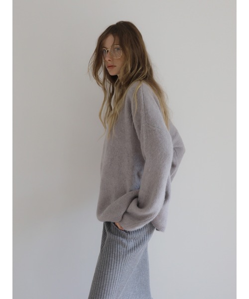 miies miim(ミーエスミーム)の「angora over knit(ニット/セーター・レディース・グレー/PINK・FREE)」の10枚目の写真
