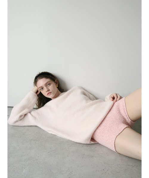 miies miim(ミーエスミーム)の「angora over knit(ニット/セーター・レディース・グレー/PINK・FREE)」の17枚目の写真