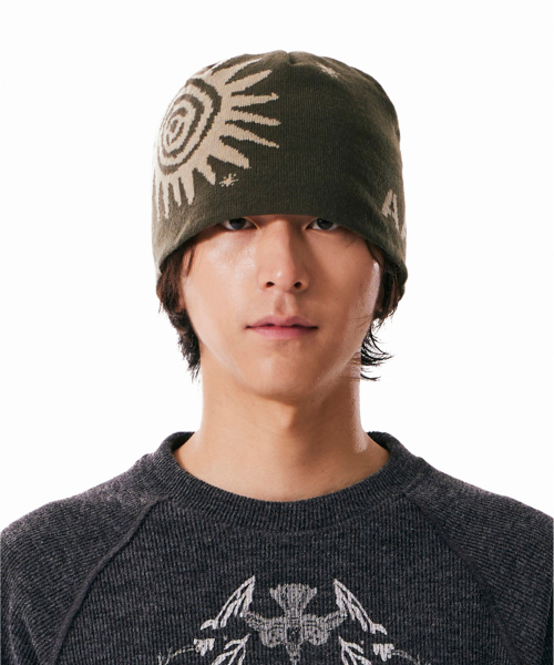 AAKAM（アーカム）の「Sun Jacquard Beanie (Khaki)（ニットキャップ/ビーニー・レディース・その他・FREE）」の5枚目の写真